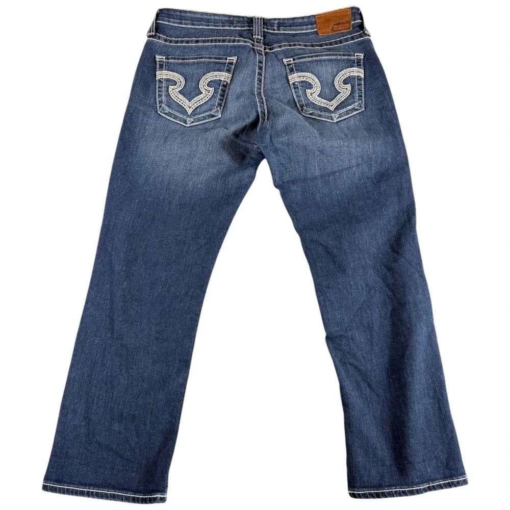 Big Star Remy Jeans Women's 32 Blue Low Rise Bootcut Y2K Western Cowboy Workwear